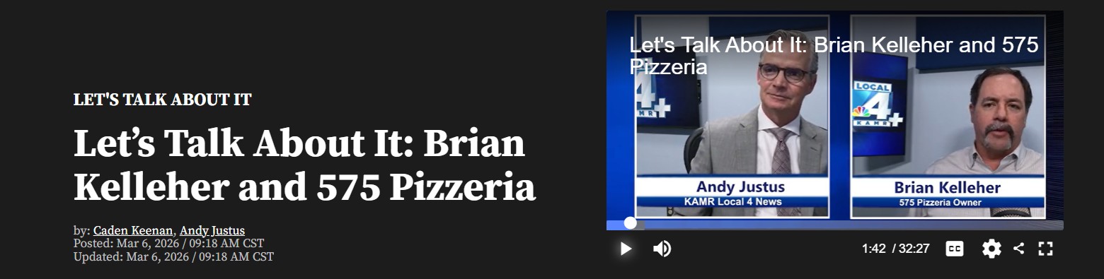 Featured image for “Let’s Talk About It: Brian Kelleher and 575 Pizzeria”